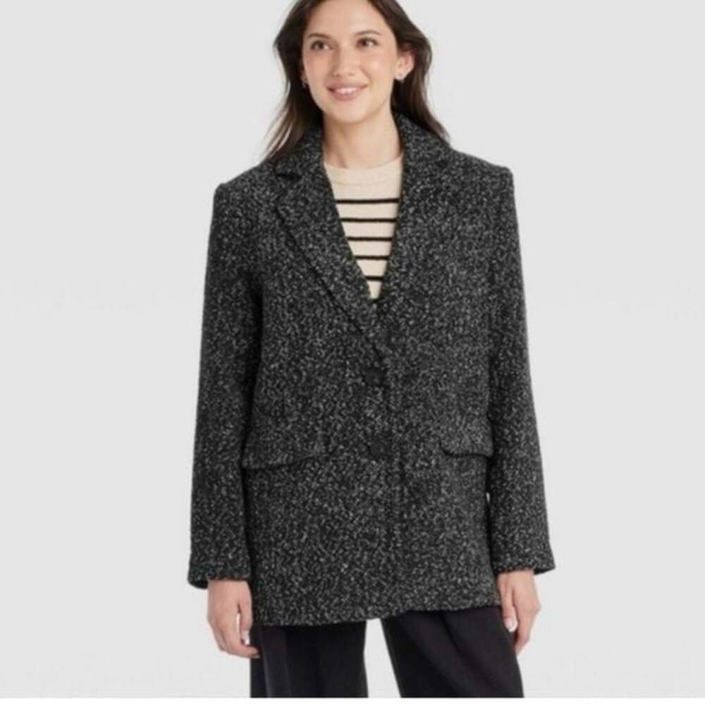 Universal Thread black Tweed Oversized Boxy Retro Blazer Size L
